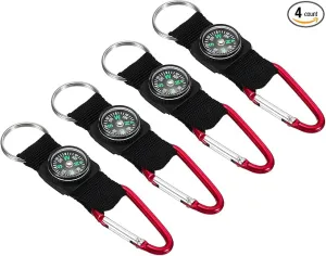 PATIKIL Compass Keychain Belt Clip, Party Favors for Camping
