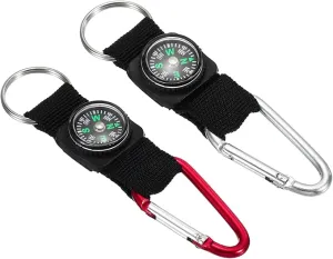 PATIKIL Compass Keychain Belt Clip,for Camping Outdoors