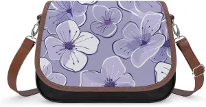 Peach Cat Pattern Crossbody Bags for Women Travel Shoulder Bag Small Leather Cross Body Handbags