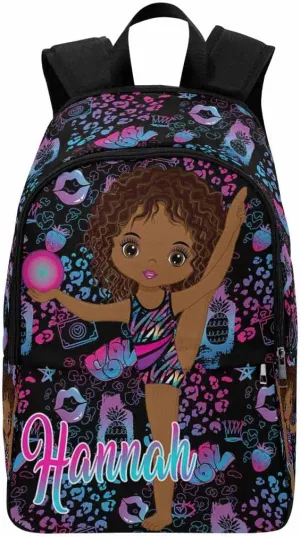 Personalized Name Knapsack Backpack, Custom Funny Lips Pineapple Backpack Customized Schoolbag Fashion Shoulder Bag Travel Bag for Friend Family