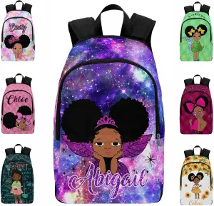 Personalized School Backpack with Name, Custom Girl Backpack Bookbag Customized Shoulder Bag Casual Daypack Bag Laptop for Girls Daughter Niece Grandaughter Friends