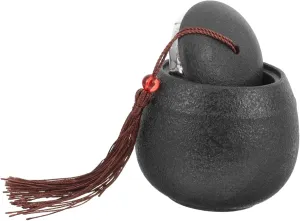 Pet Urn Compact Ceramic Container for Dogs and Cats Ashes Memorial Keepsake for Pet Owners Easy to Handbags