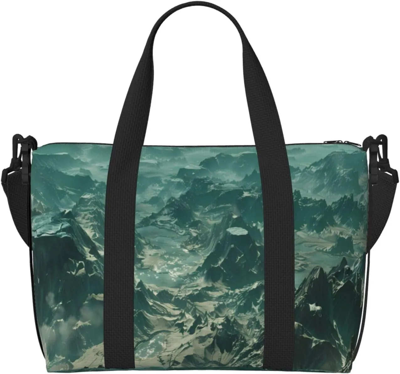 Phayah Endless Barren Mountains Travel Duffel Bag Handbag Carry-On Luggage Bag Overnight Foldable Unisex Airline Travel Personal Items Bag