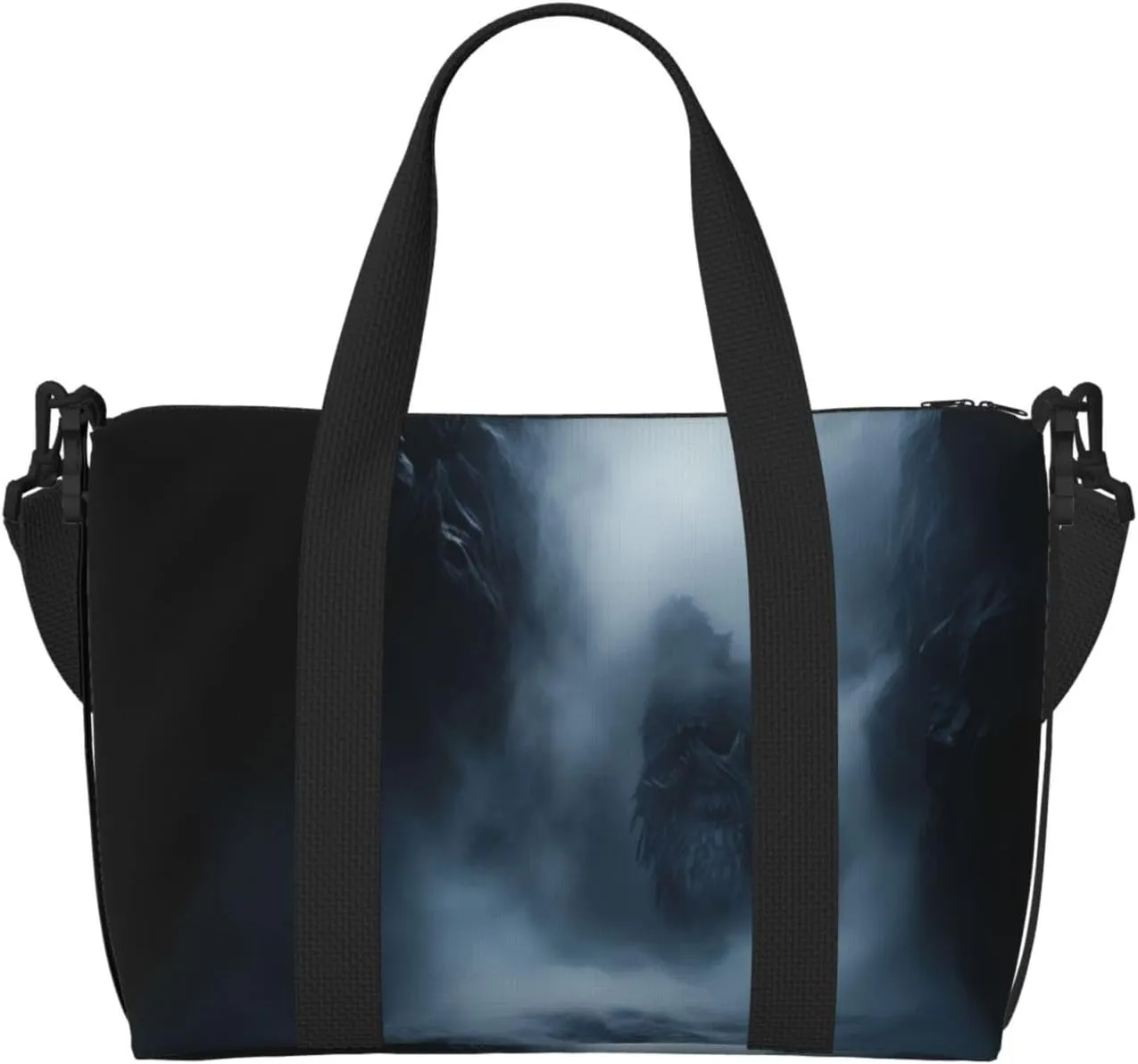 Phayah Evil In The Mist Travel Duffel Bag Handbag Carry-On Luggage Bag Overnight Foldable Unisex Airline Travel Personal Items Bag