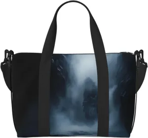 Phayah Evil In The Mist Travel Duffel Bag Handbag Carry-On Luggage Bag Overnight Foldable Unisex Airline Travel Personal Items Bag