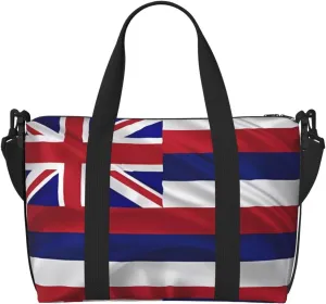 Phayah Flag Of Hawaii American Travel Duffel Bag Handbag Carry-On Luggage Bag Overnight Foldable Unisex Airline Travel Personal Items Bag