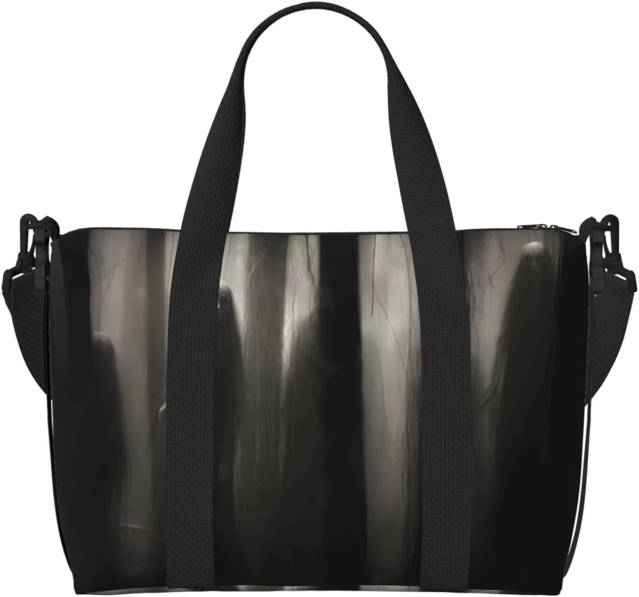Phayah Ghostly Shadow By The Tree Travel Duffel Bag Handbag Carry-On Luggage Bag Overnight Foldable Unisex Airline Travel Personal Items Bag