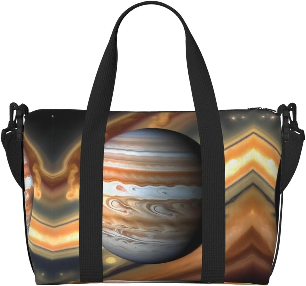 Phayah Jupiter Landscape Travel Duffel Bag Handbag Carry-On Luggage Bag Overnight Foldable Unisex Airline Travel Personal Items Bag