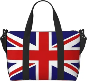 Phayah Uk Flag Travel Duffel Bag Handbag Carry-On Luggage Bag Overnight Foldable Unisex Airline Travel Personal Items Bag