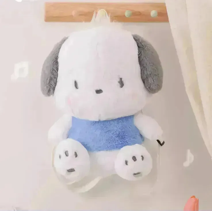 Pochacco Big Fluffy Plush Doll Backpack