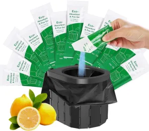 Poo Gel for Portable Toilet, Eco Absorbent Gel for Camping Toilet Powder, Poo Urine Powder for Potty Bags for Outdoor Camping Hiking Emergency