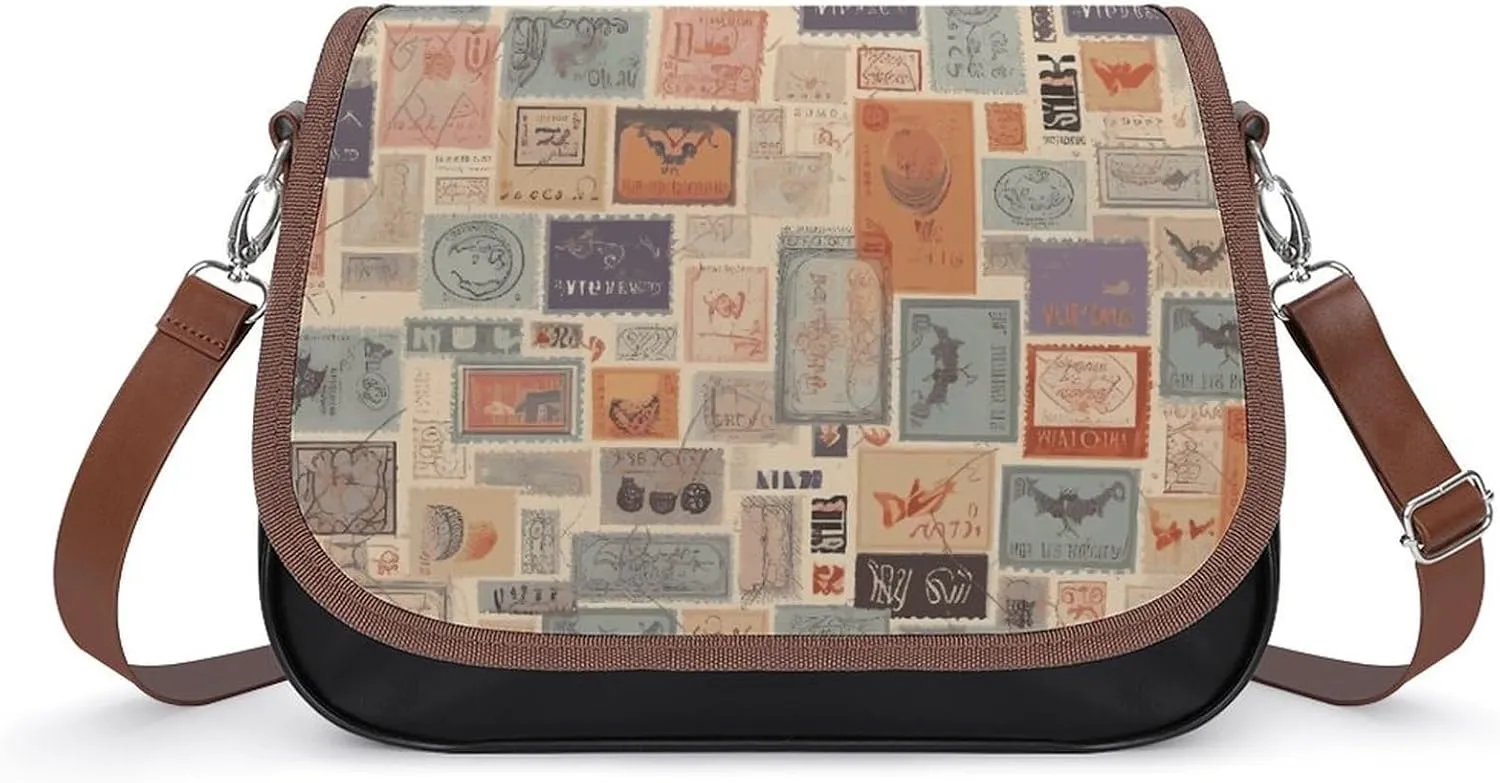 Poppy Flowers Print Crossbody Bags for Women Travel Shoulder Bag Small Leather Cross Body Handbags