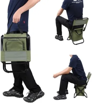 Portable Folding Fishing Chair - Lightweight Durable Outdoor Camping Chair for Fishing, Hiking, Picnics with Anti-Slip Feet & Built-in Storage Bag.