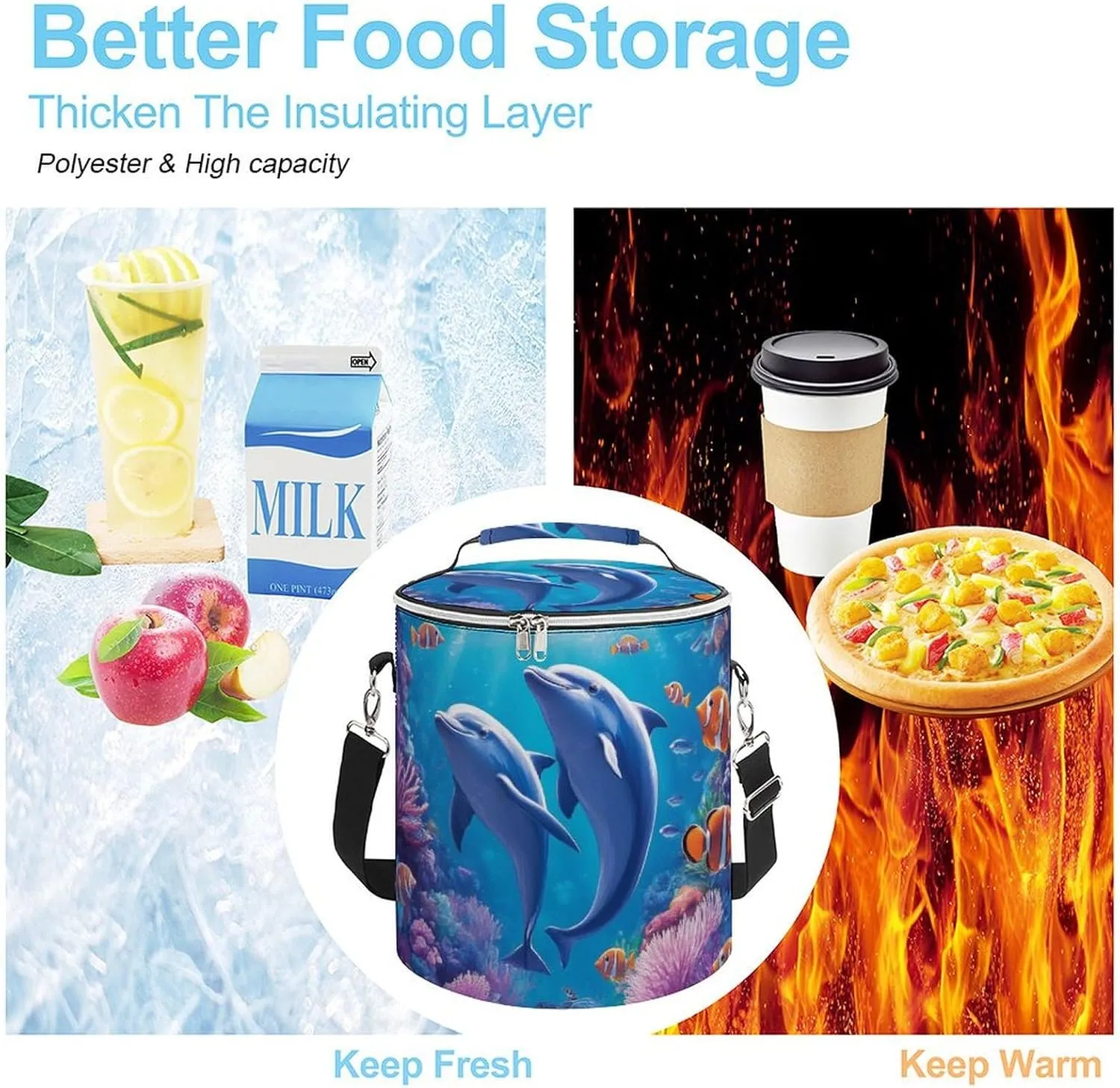 Portable Lightweight Outdoor Cooler Backpack for Keep Hot and Cold Drinks