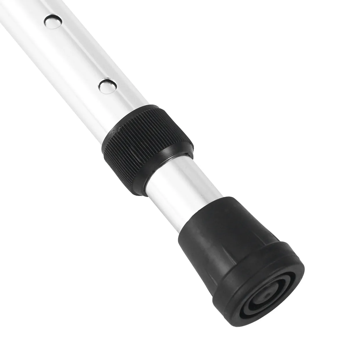 Premium Adjustable Walking Stick Cane – 2-Section Anti-Skid, Anti-Shock Crutch for Seniors, Lightweight Aluminum Alloy, Non-Slip Rubber Base, Adjustable Height 75-90cm for Hiking and Daily Support