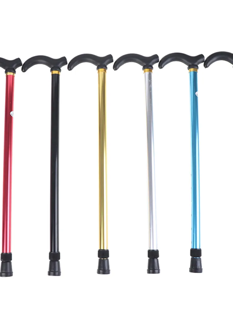 Premium Adjustable Walking Stick Cane – 2-Section Anti-Skid, Anti-Shock Crutch for Seniors, Lightweight Aluminum Alloy, Non-Slip Rubber Base, Adjustable Height 75-90cm for Hiking and Daily Support