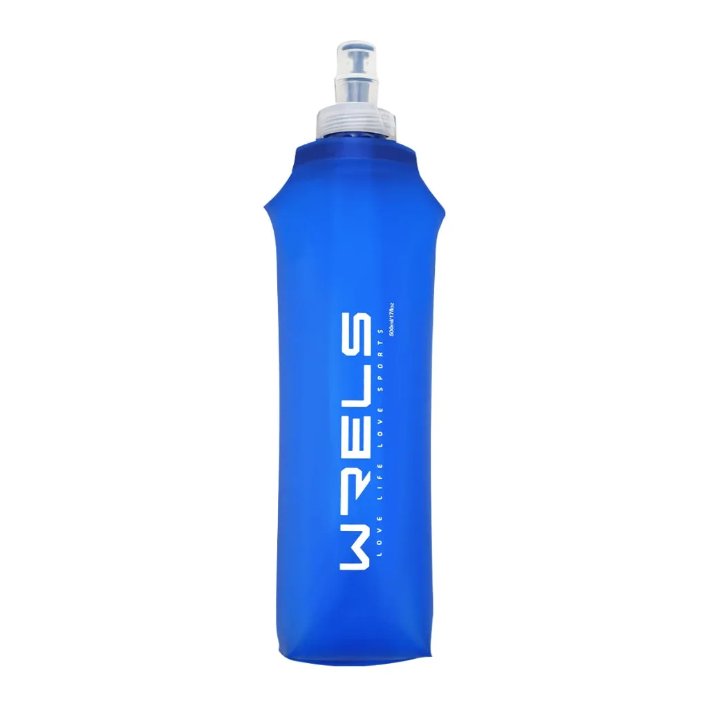 Premium Collapsible Water Bottle – BPA-Free TPU Soft Flask for Outdoor Sports, Camping, Running, Cycling, Hiking, Backpacking, 500ml/750ml, Space-Saving Design