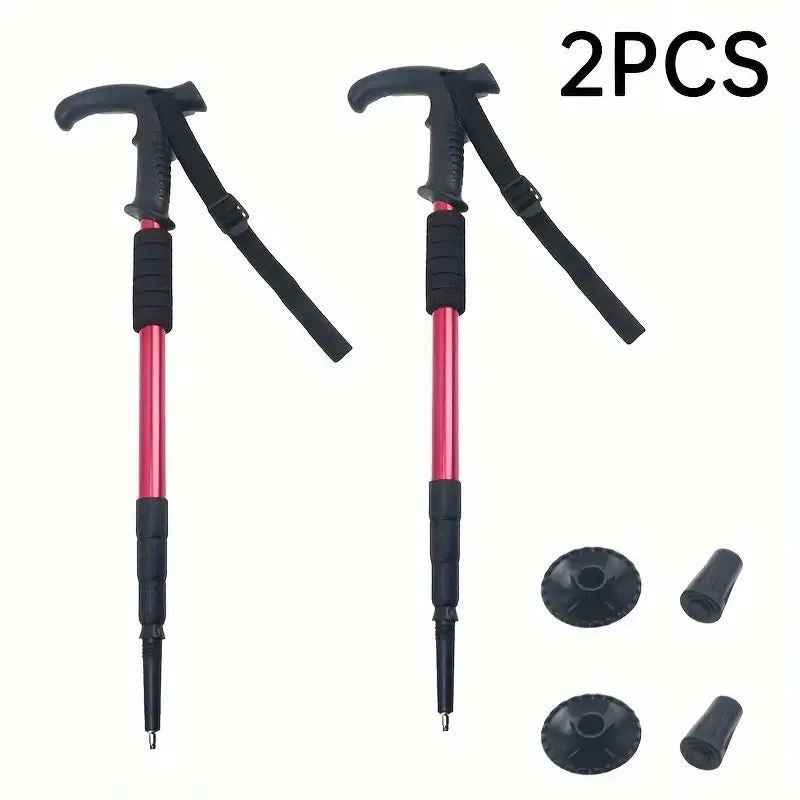 Premium Ultralight Folding Trekking Pole – Adjustable Telescopic Walking Stick, Aviation-Grade Aluminum Alloy, EVA Anti-Slip Handle, Portable for Hiking, Camping, and Outdoor Adventures