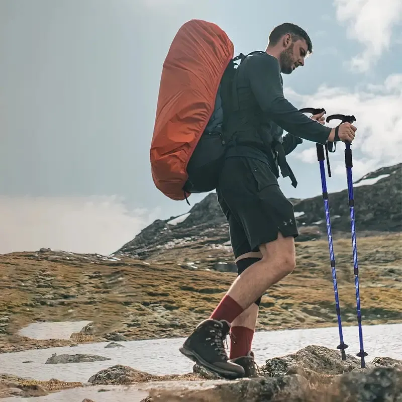Premium Ultralight Folding Trekking Pole – Adjustable Telescopic Walking Stick, Aviation-Grade Aluminum Alloy, EVA Anti-Slip Handle, Portable for Hiking, Camping, and Outdoor Adventures