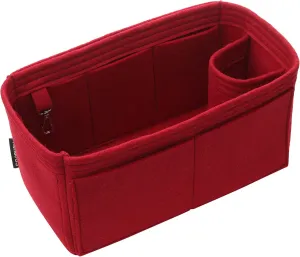 Purse Organizer Insert for handbags, bag organizer for tote with 8 Pockets & Key Hook, Perfect for Speedy Neverfull Bag Insert contains 6 Sizes in 10 Colors