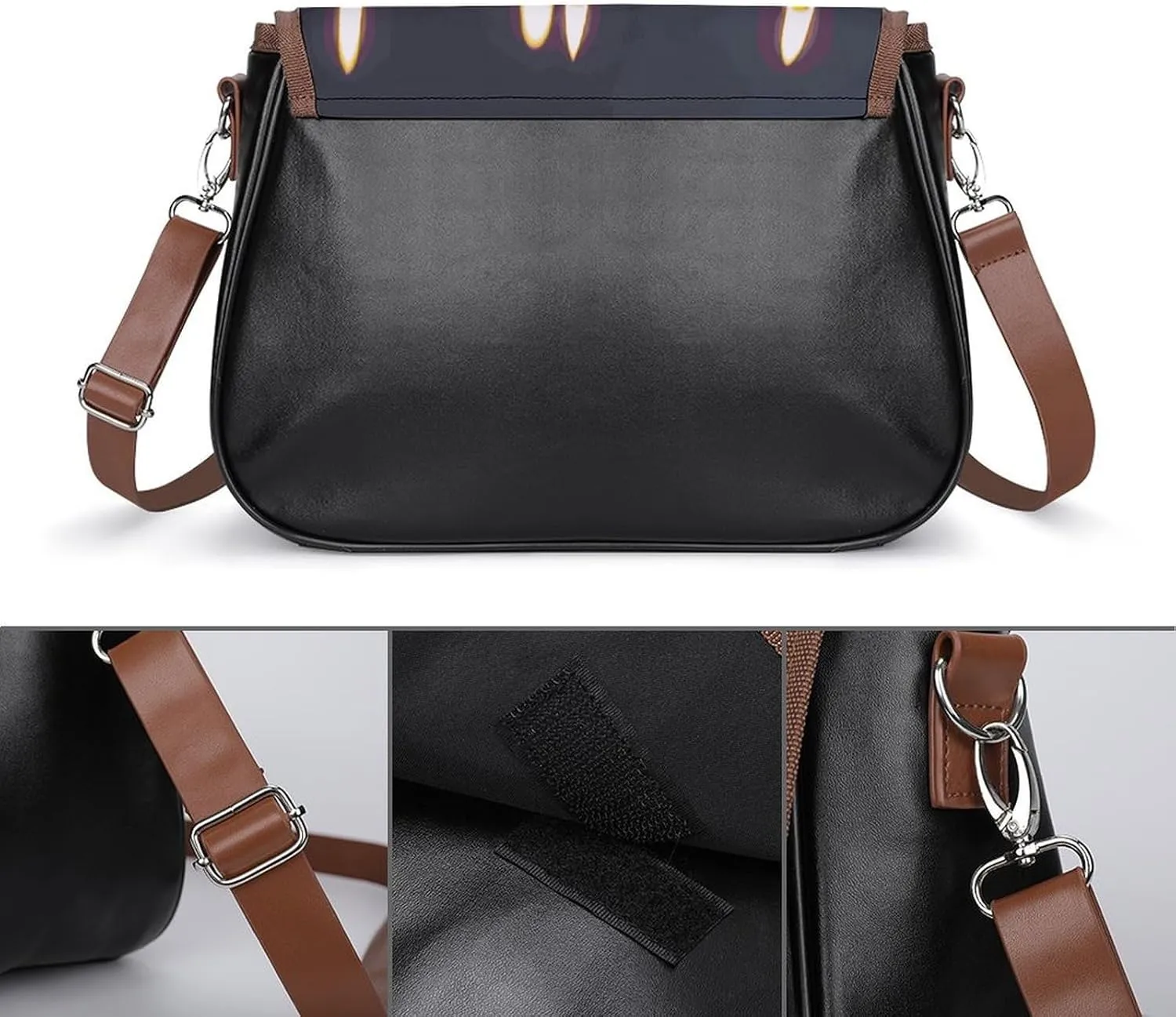 Rainbow Color Plaid-png Crossbody Bags for Women Travel Shoulder Bag Small Leather Cross Body Handbags