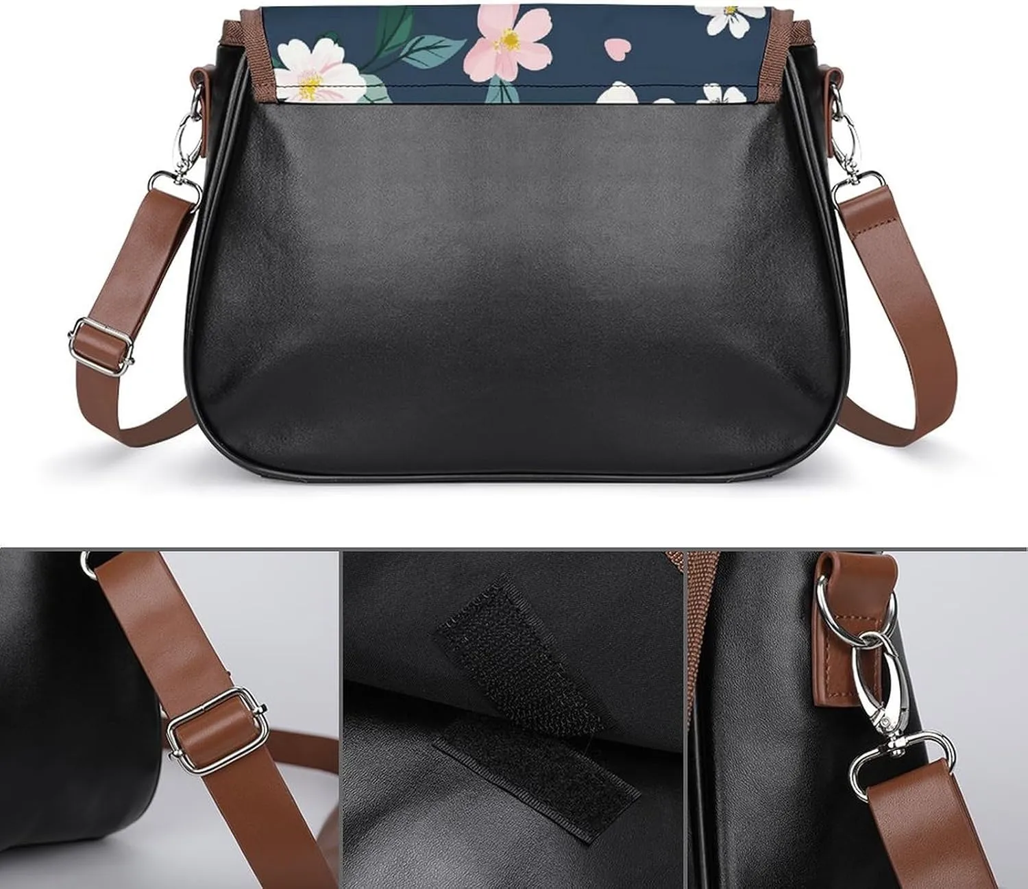 Rainbow Color Plaid-png Crossbody Bags for Women Travel Shoulder Bag Small Leather Cross Body Handbags