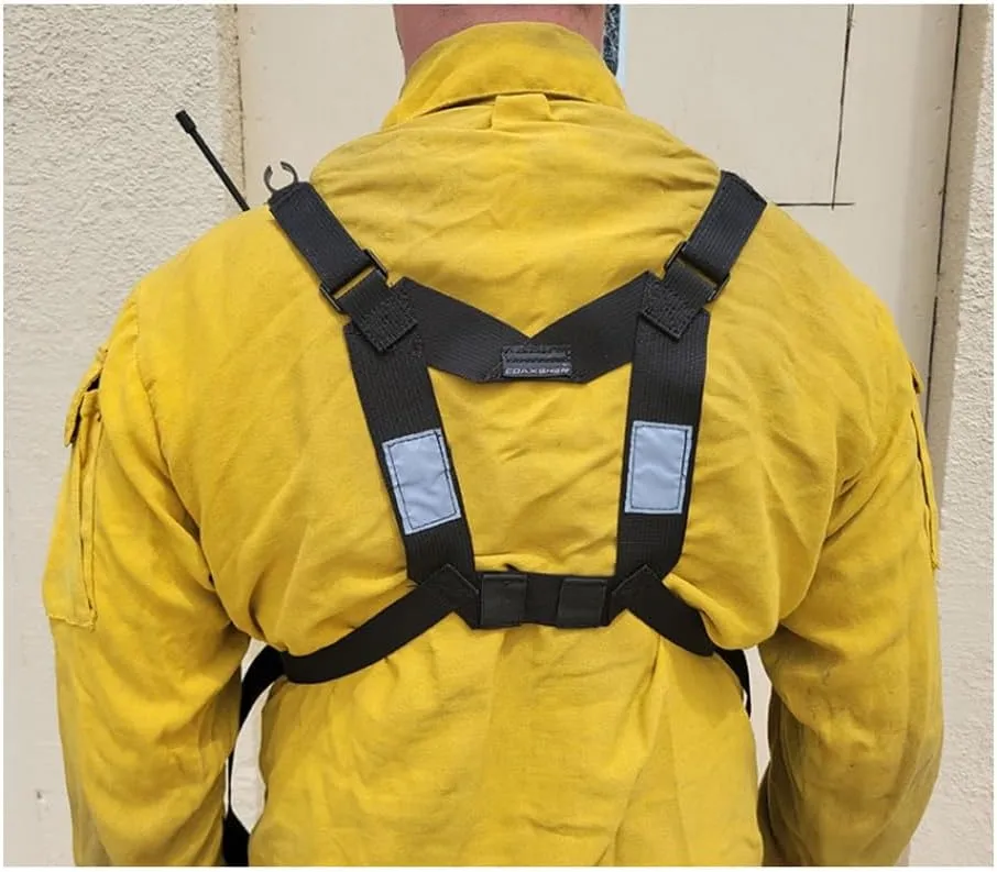 RCH-1 Chief Radio Chest Harness for 2 Way Radio & Electronics | Search and Rescue, Ski Patrol, Emergency Response - Black
