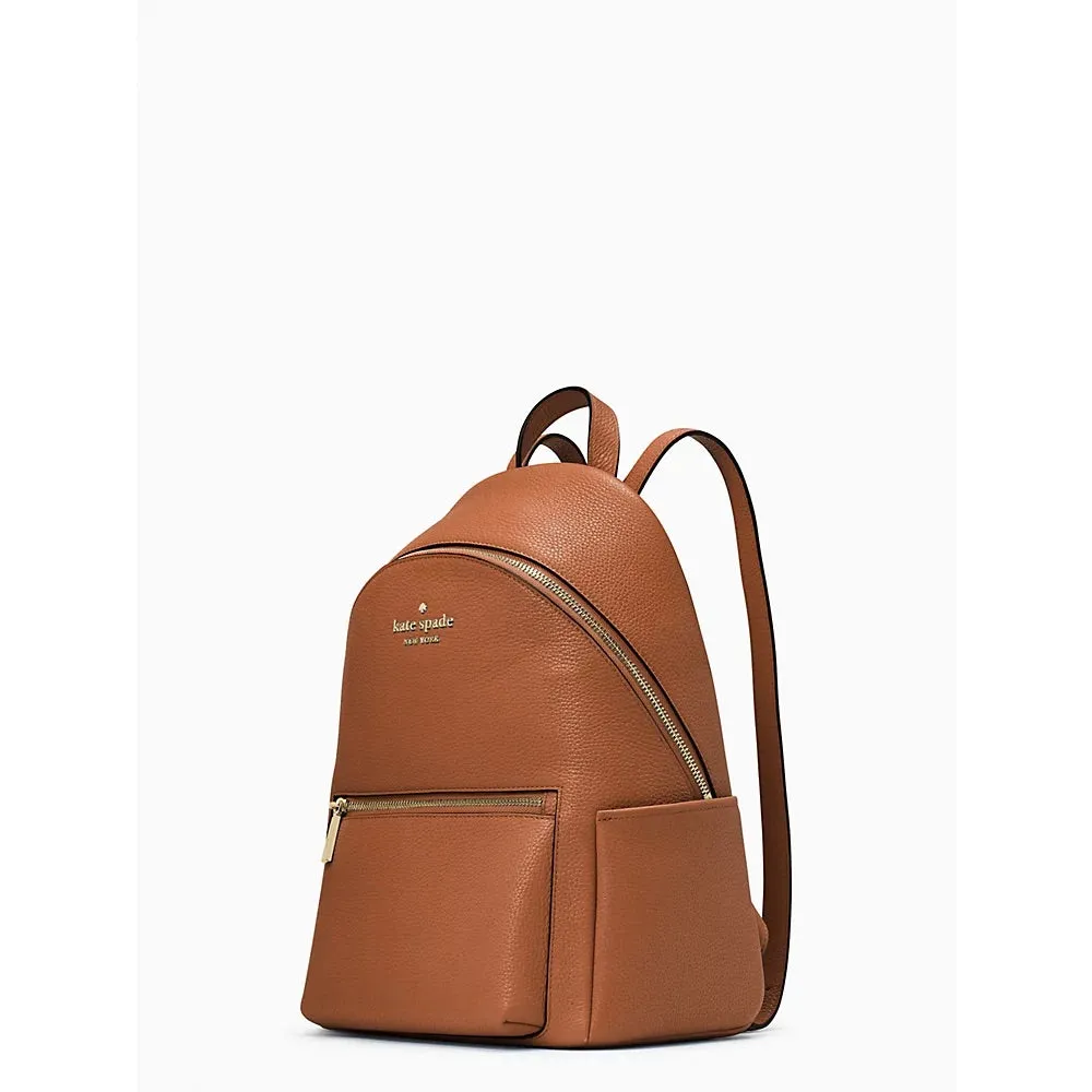 [READY STOCK MY] Kate Spade Leila Medium Dome Backpack in Warm Ginger (K8155)