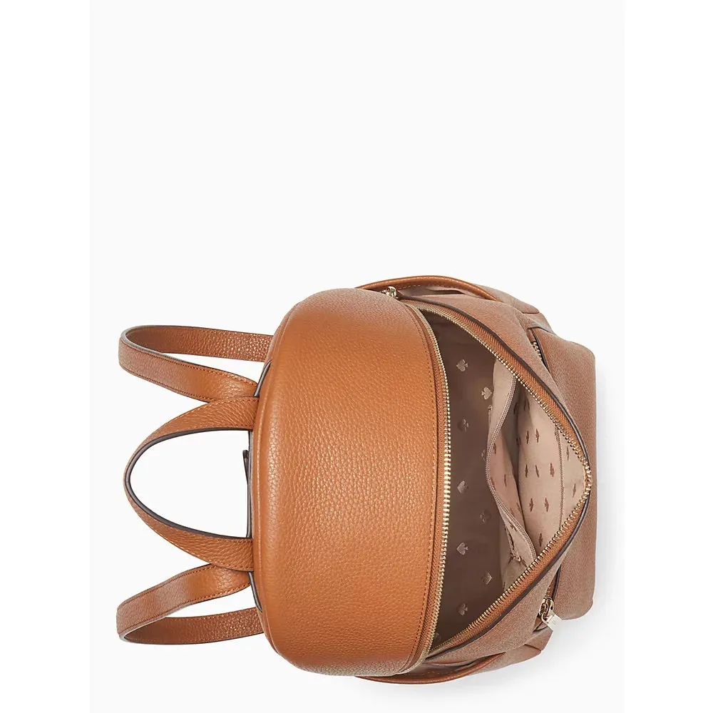[READY STOCK MY] Kate Spade Leila Medium Dome Backpack in Warm Ginger (K8155)