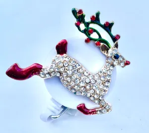 Reindeer Glam Badge Reel