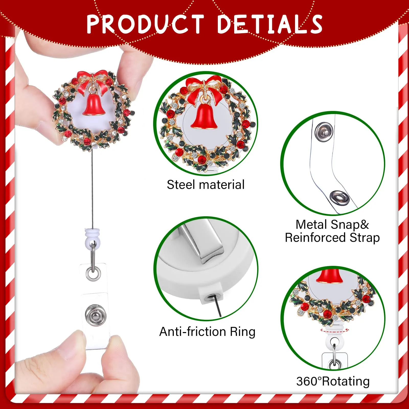 Reindeer Glam Badge Reel