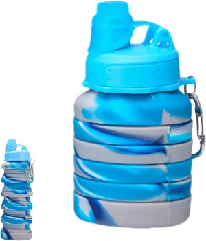 Retractable Water Bottle,Silicone Flexible Water Cup | Reusable Flexible Water Cup, Foldable Sports Water Bottle With Carabiner 700ml For Sports, Gym, Hiking, Travel