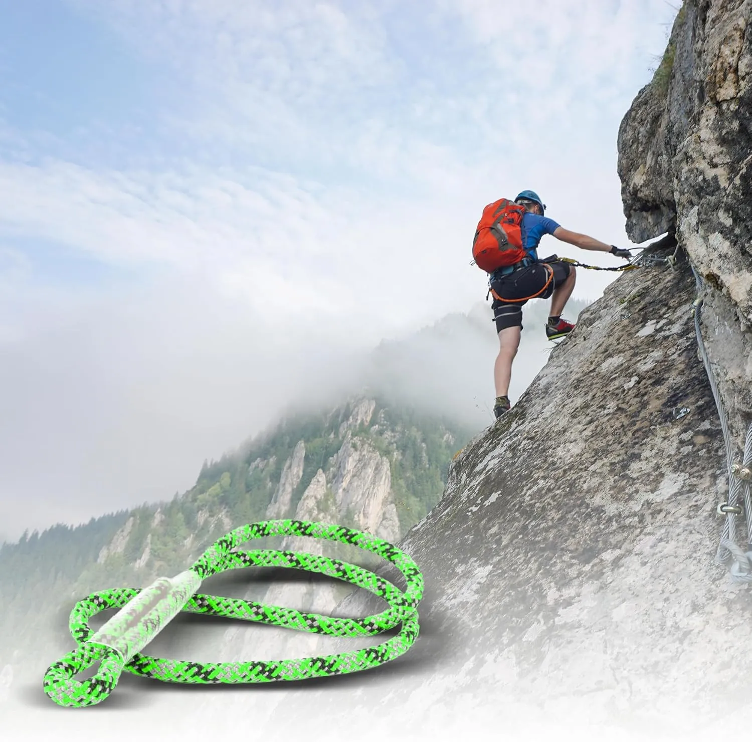 Rock-N-Rescue 8mm Sewn Prusik Loops - Made in USA, Arborist, Firefighting, Rigging, and Rescue Gear