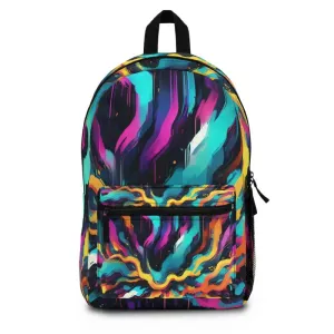 Roomy Digital Glitch Art Backpack that Turns Heads
