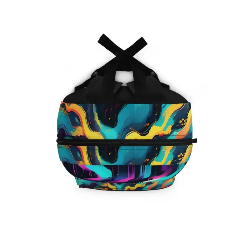 Roomy Digital Glitch Art Backpack that Turns Heads