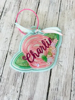 Rose Bag Tag Shaker