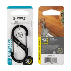 S-Biner® Stainless Steel Dual Carabiner - #3