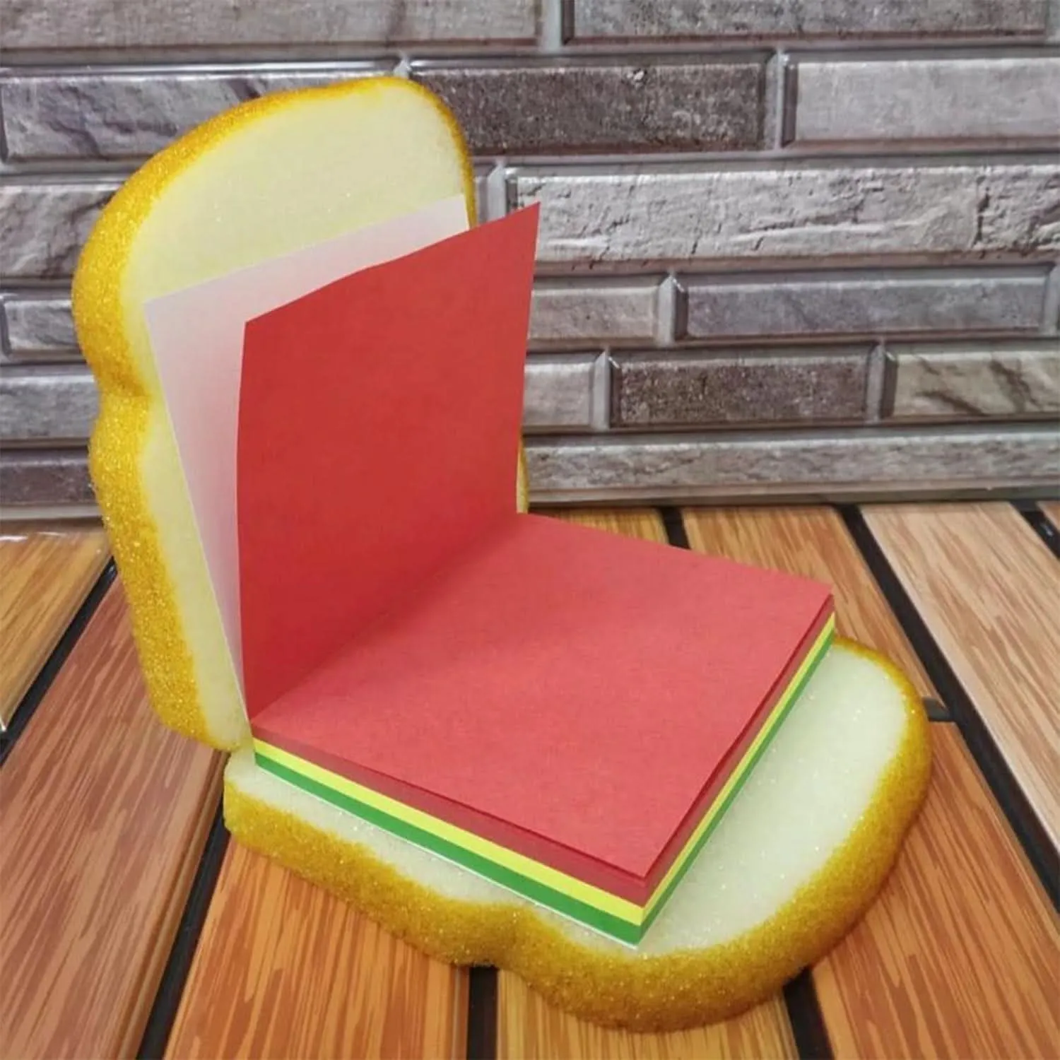 Sandwich-Shaped Sticky Notepad – Colorful & Quirky Mini Memo Pads