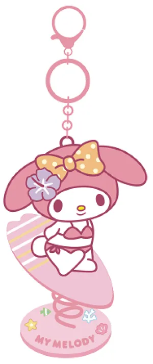 Sanrio characters Summer Beach  Shaker Keychain(MM)