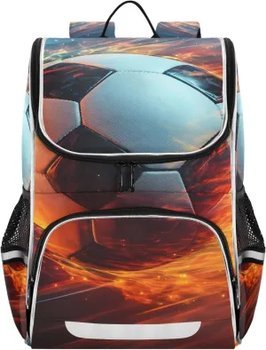 Schoolbag Large Bookbag Vitality Football Backpacks Laptop Backpack for Kindergarten Elementry Middle School Student College Adult Backpack