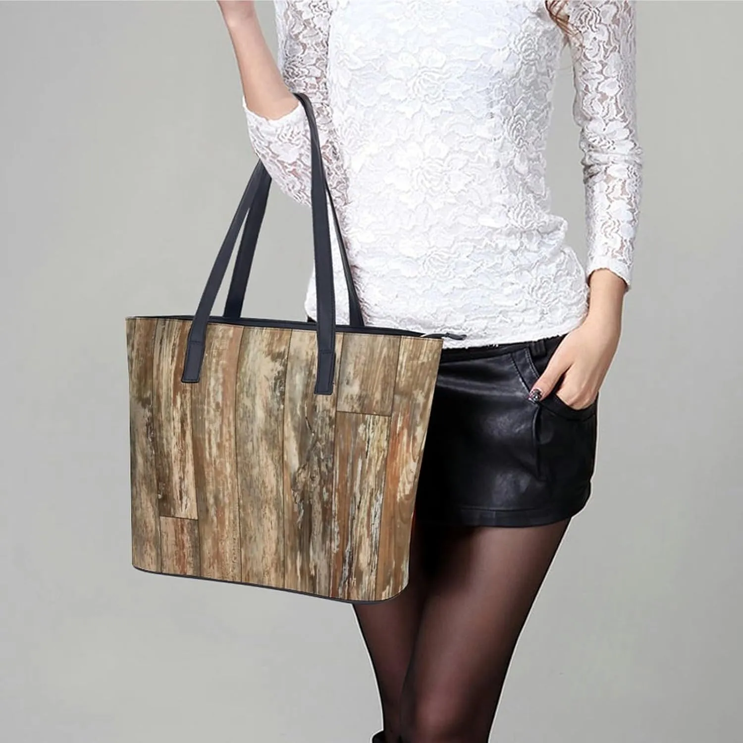 Scottish Clan Home Hume Large Capacity Portable Leather Handbag