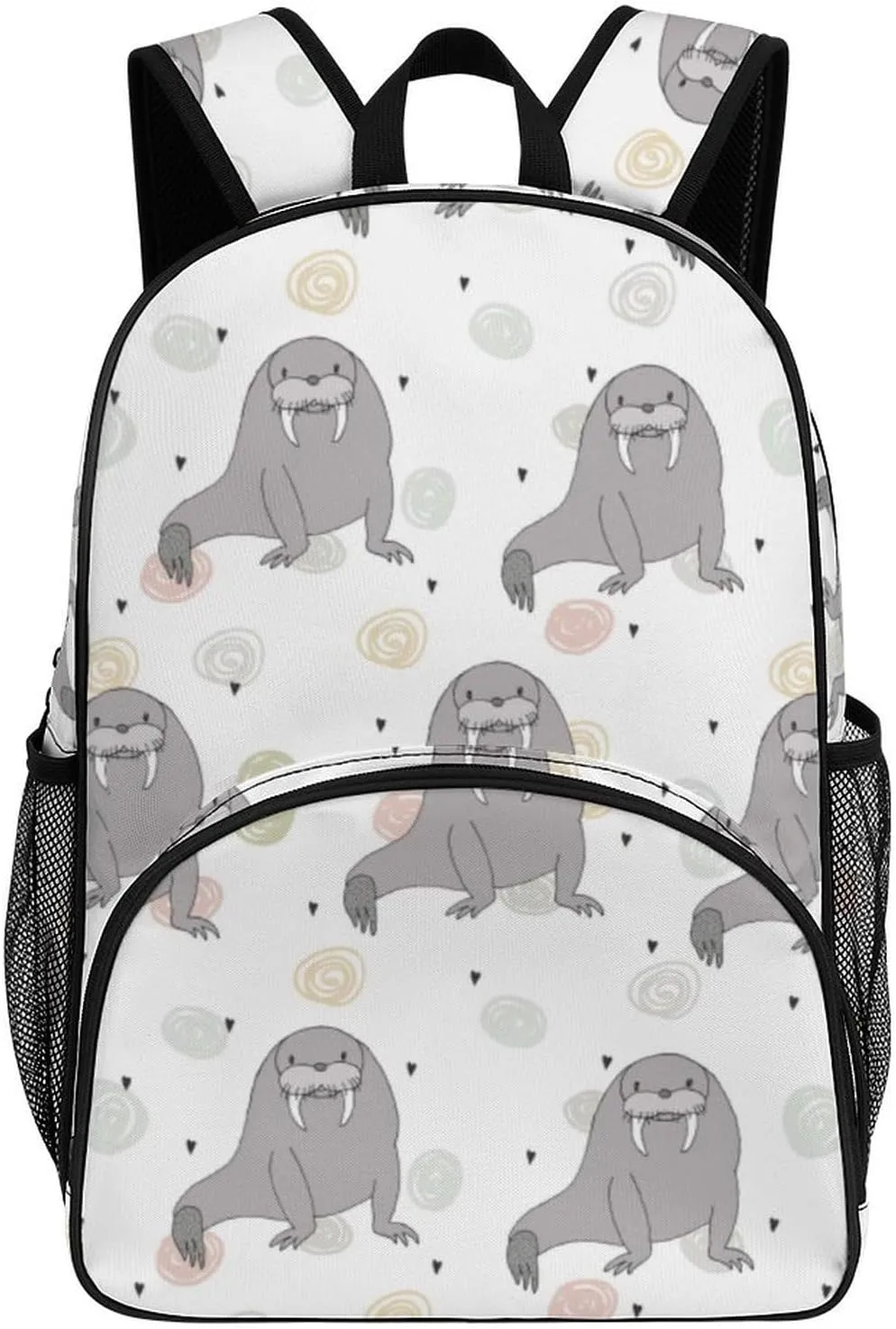Seal And Walrus Pattern Large Backpacks for Men Women Business Hiking Travel Work
