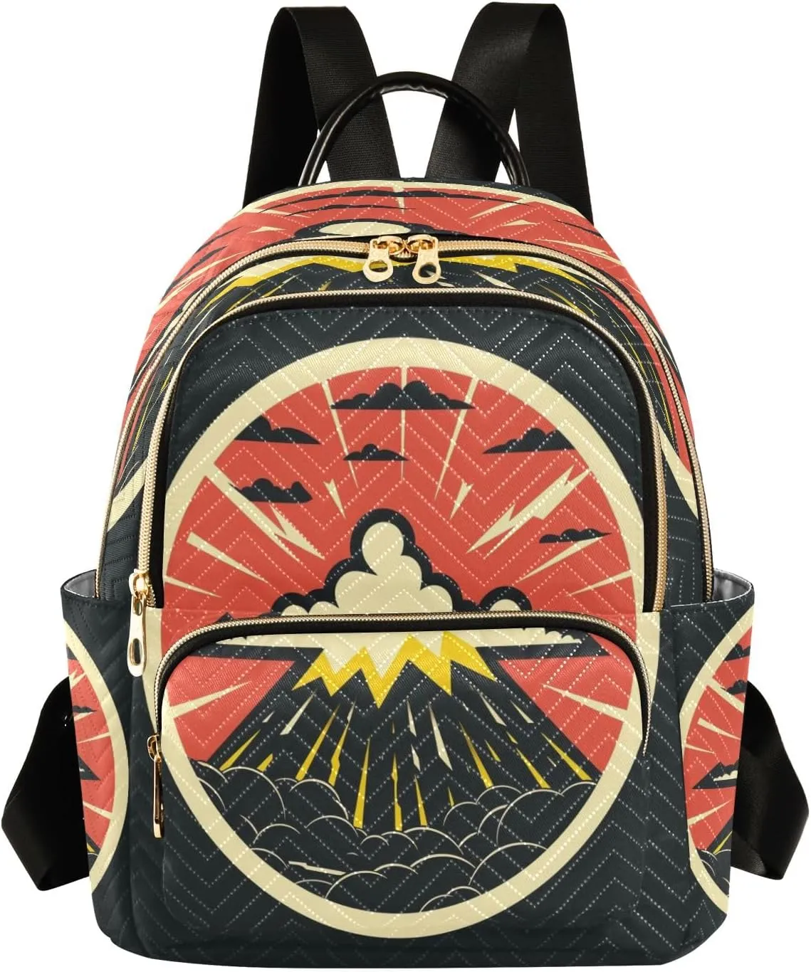 senya Volcanic Eruptions Women Backpack Purse Travel Daypack Shoulder Bag