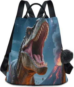 senya Women's Fashion Backpack Purses Handbags Dinosaur Roar Shoulder Bag Travel bag
