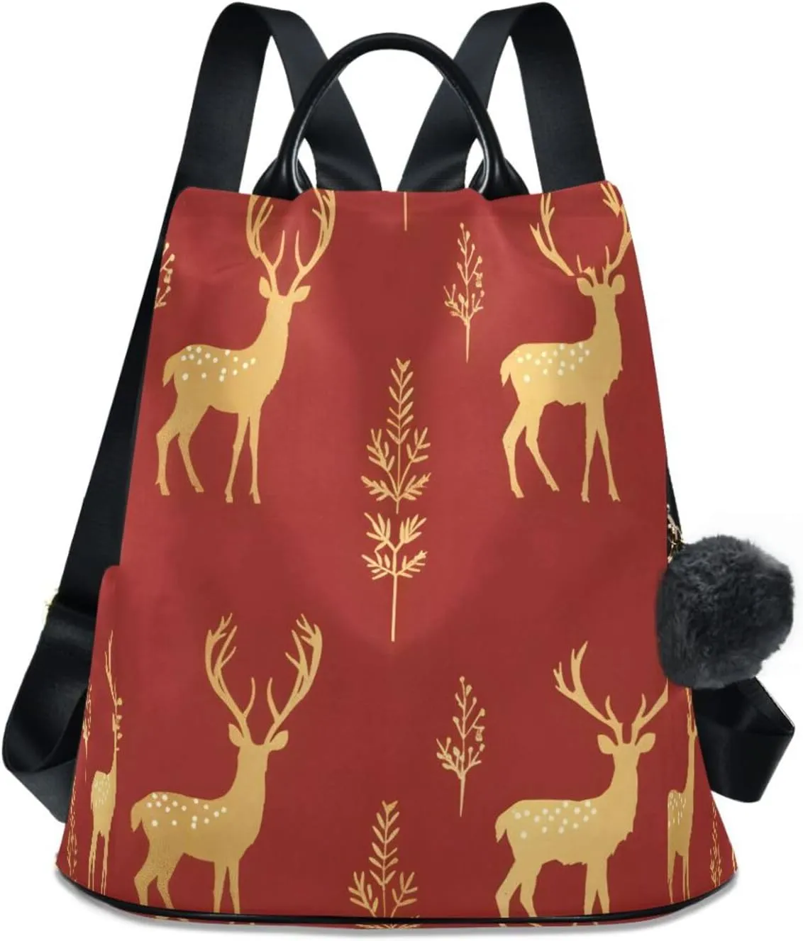senya Women's Fashion Backpack Purses Handbags Golden Deer Shoulder Bag Travel bag
