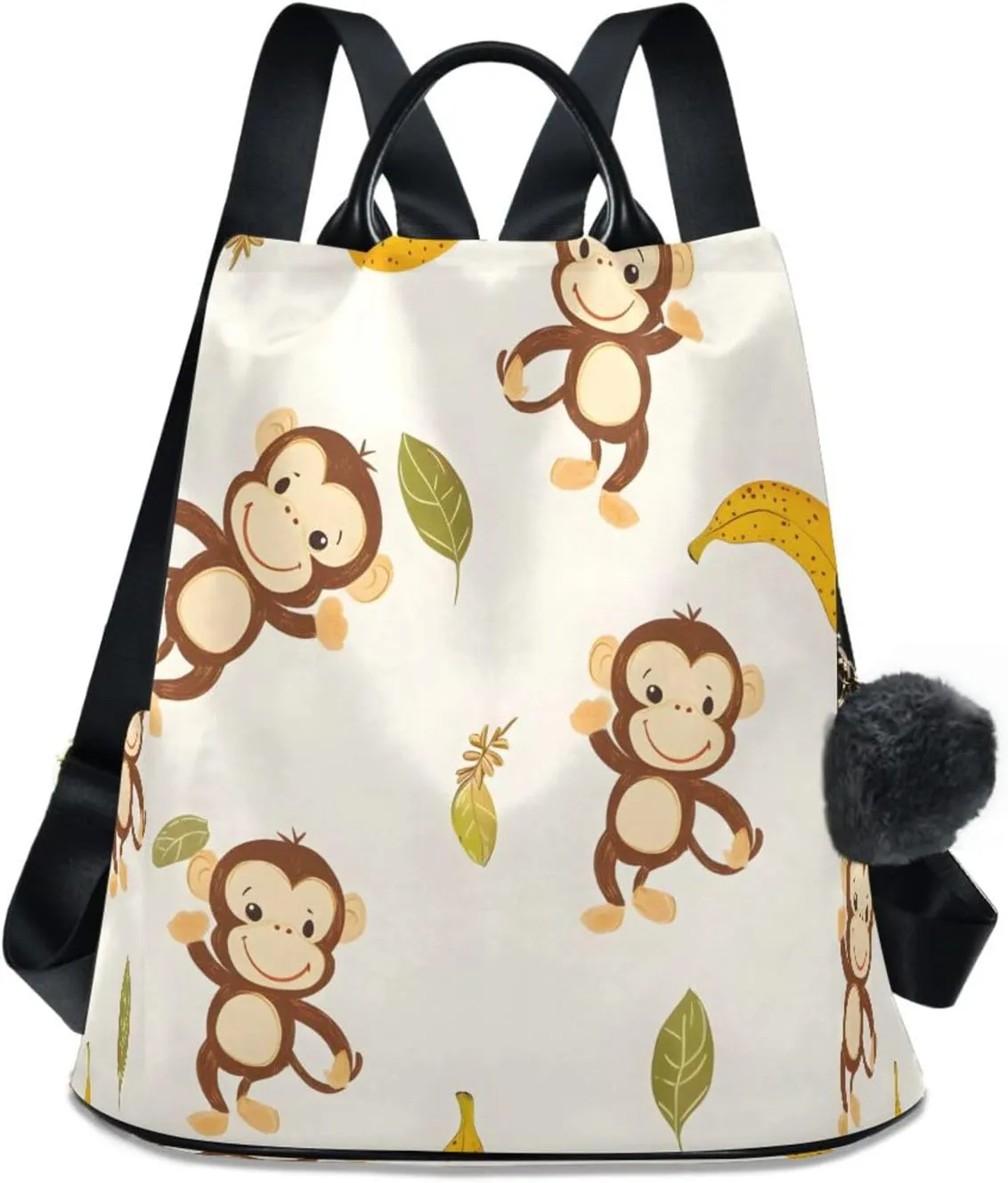senya Women's Fashion Backpack Purses Handbags Monkeys Bananas Shoulder Bag Travel bag