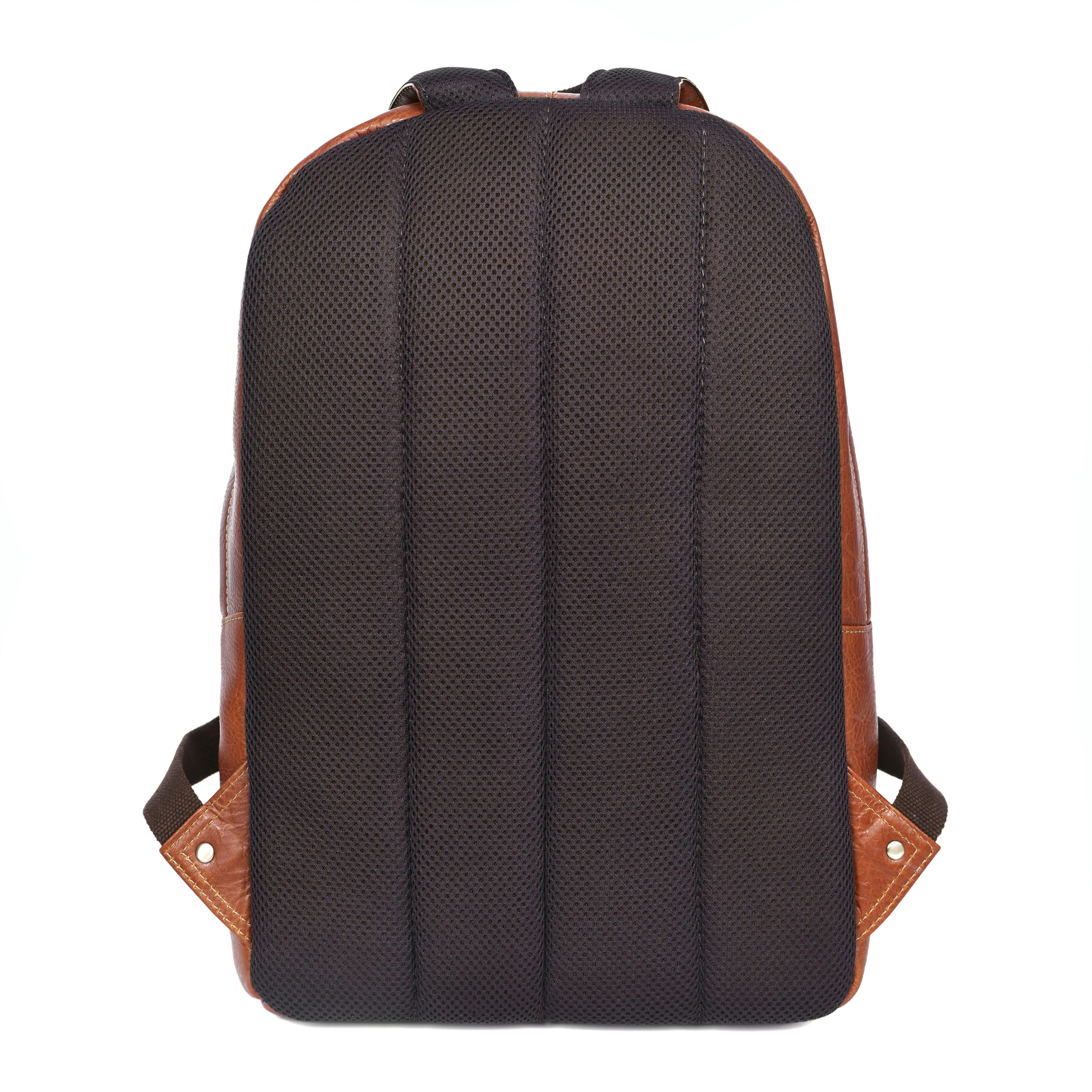 Sergio Leather Backpacks - Tan