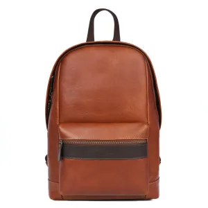 Sergio Leather Backpacks - Tan