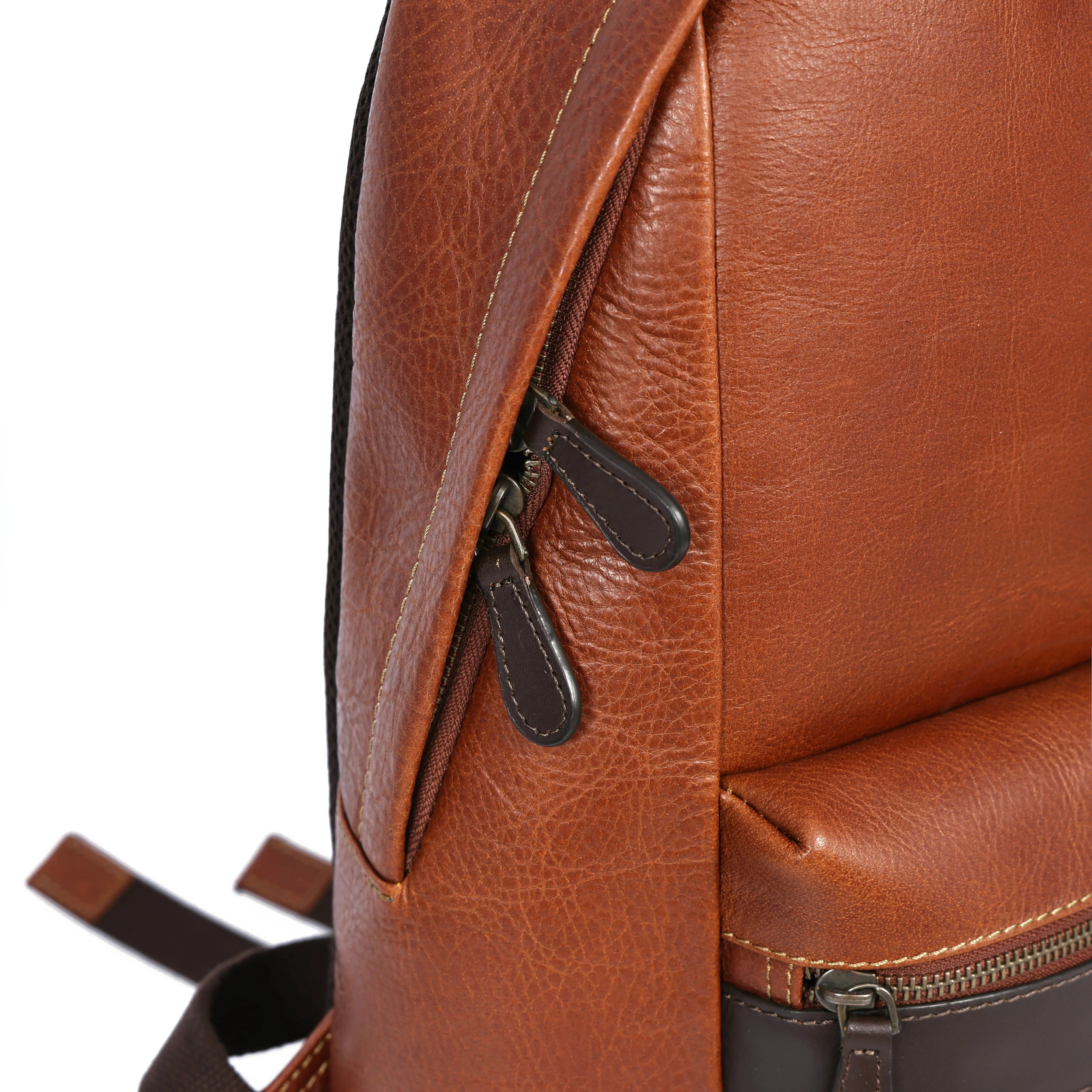 Sergio Leather Backpacks - Tan