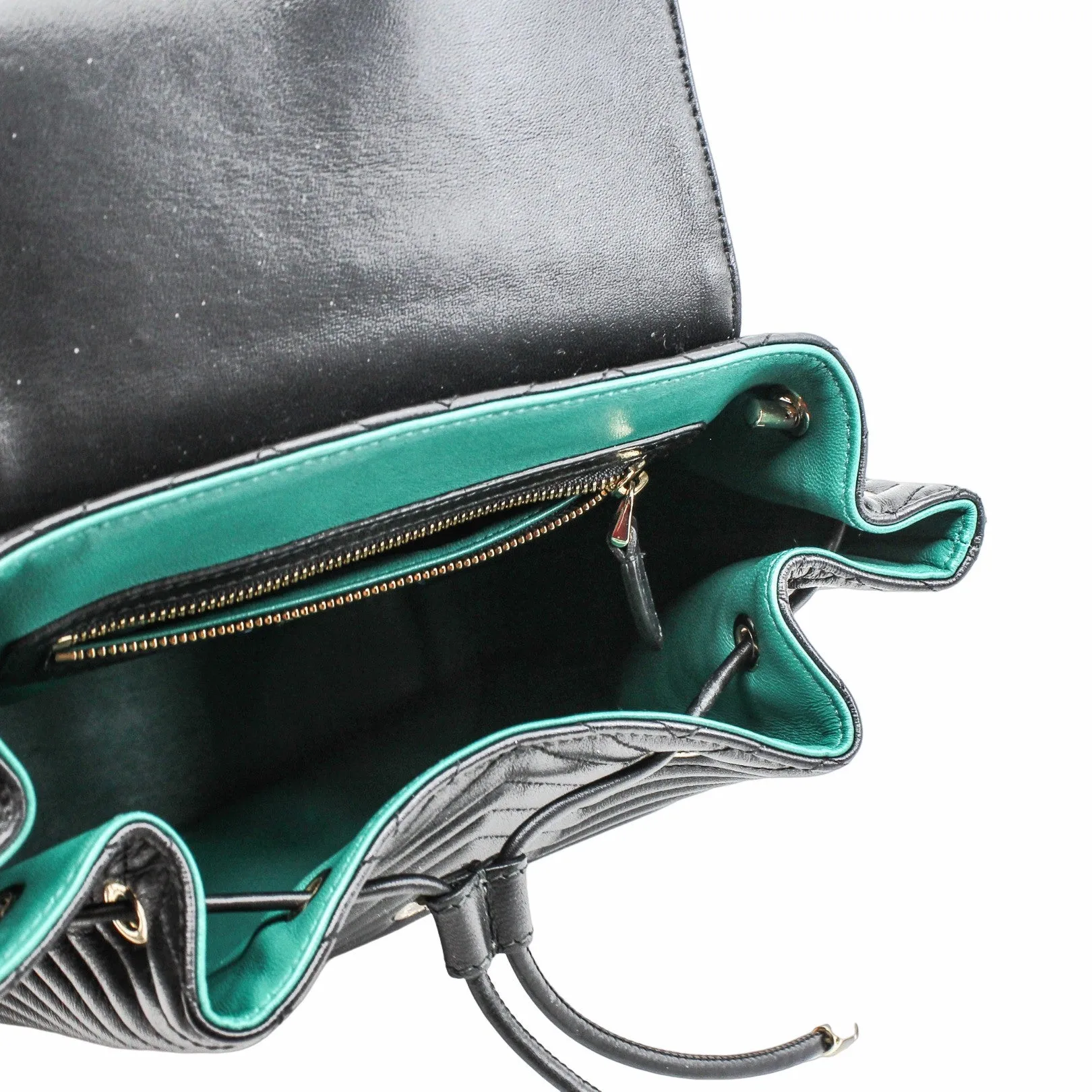 SERPENTI LEATHER BACKPACK small black